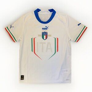 NWT$70 Puma Youth Italy FIGC White Away Soccer Jersey 765652 02 Size XL (15-16Y)